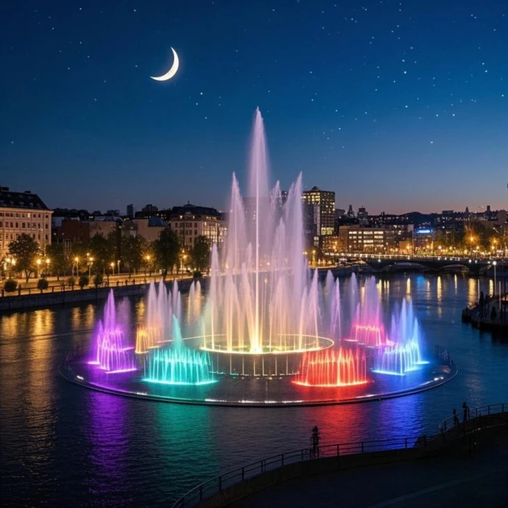 Music Dancing Water Square Fountain high quality